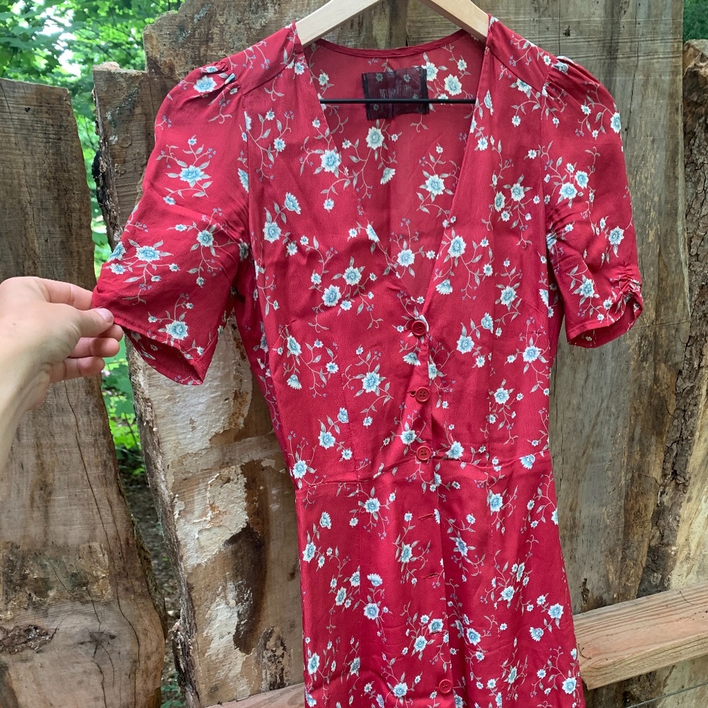 Floral Reformation mini dress,